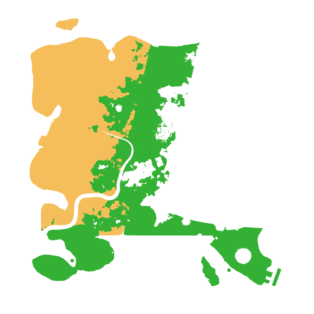Biome Rust Map: Procedural Map, Size: 3500, Seed: 1238354895