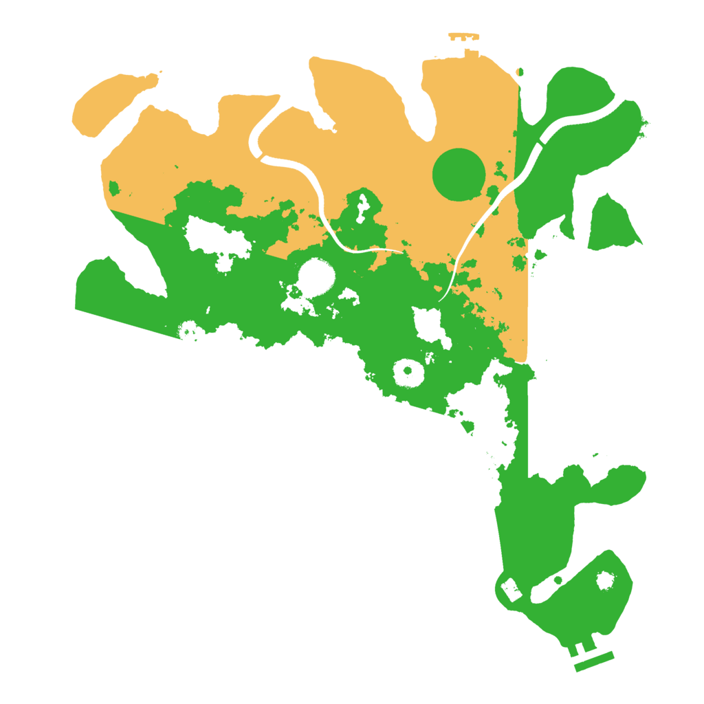 Biome Rust Map: Procedural Map, Size: 3500, Seed: 2136100947