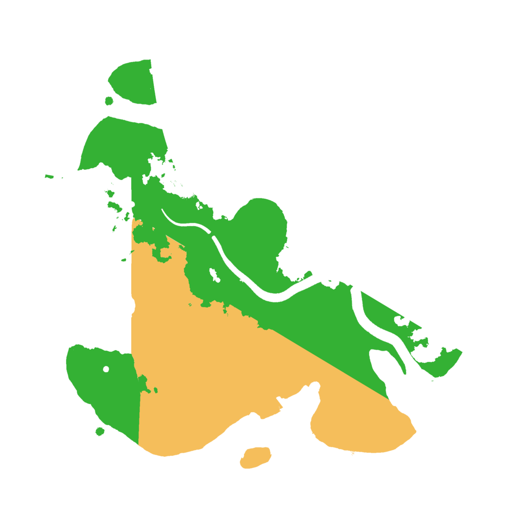 Biome Rust Map: Procedural Map, Size: 2500, Seed: 1053465220