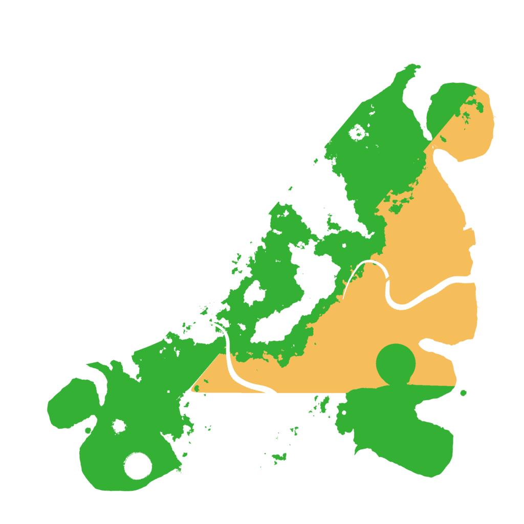 Biome Rust Map: Procedural Map, Size: 3500, Seed: 641564554