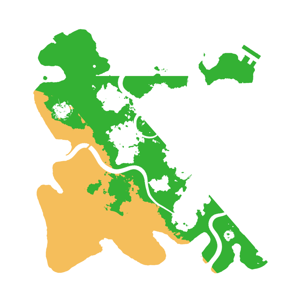 Biome Rust Map: Procedural Map, Size: 3000, Seed: 31122025