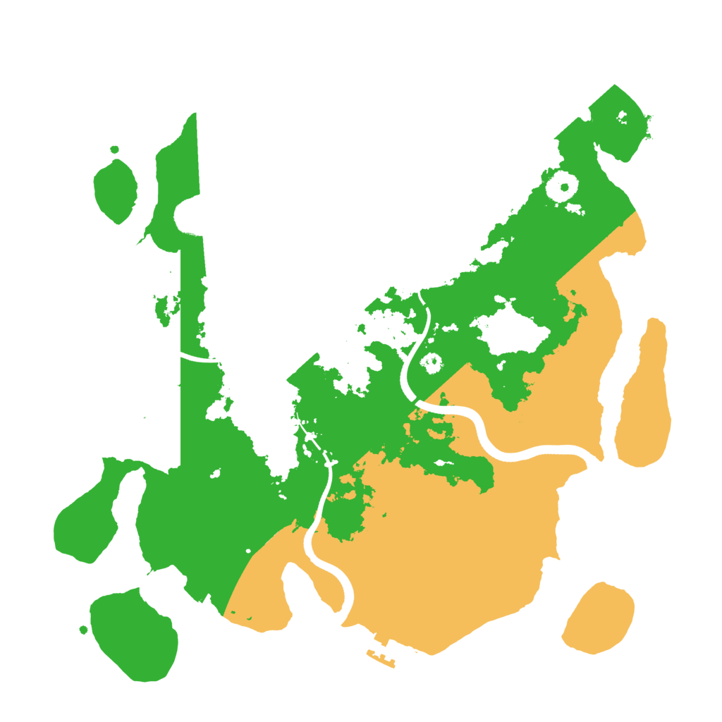 Biome Rust Map: Procedural Map, Size: 3500, Seed: 1250766196