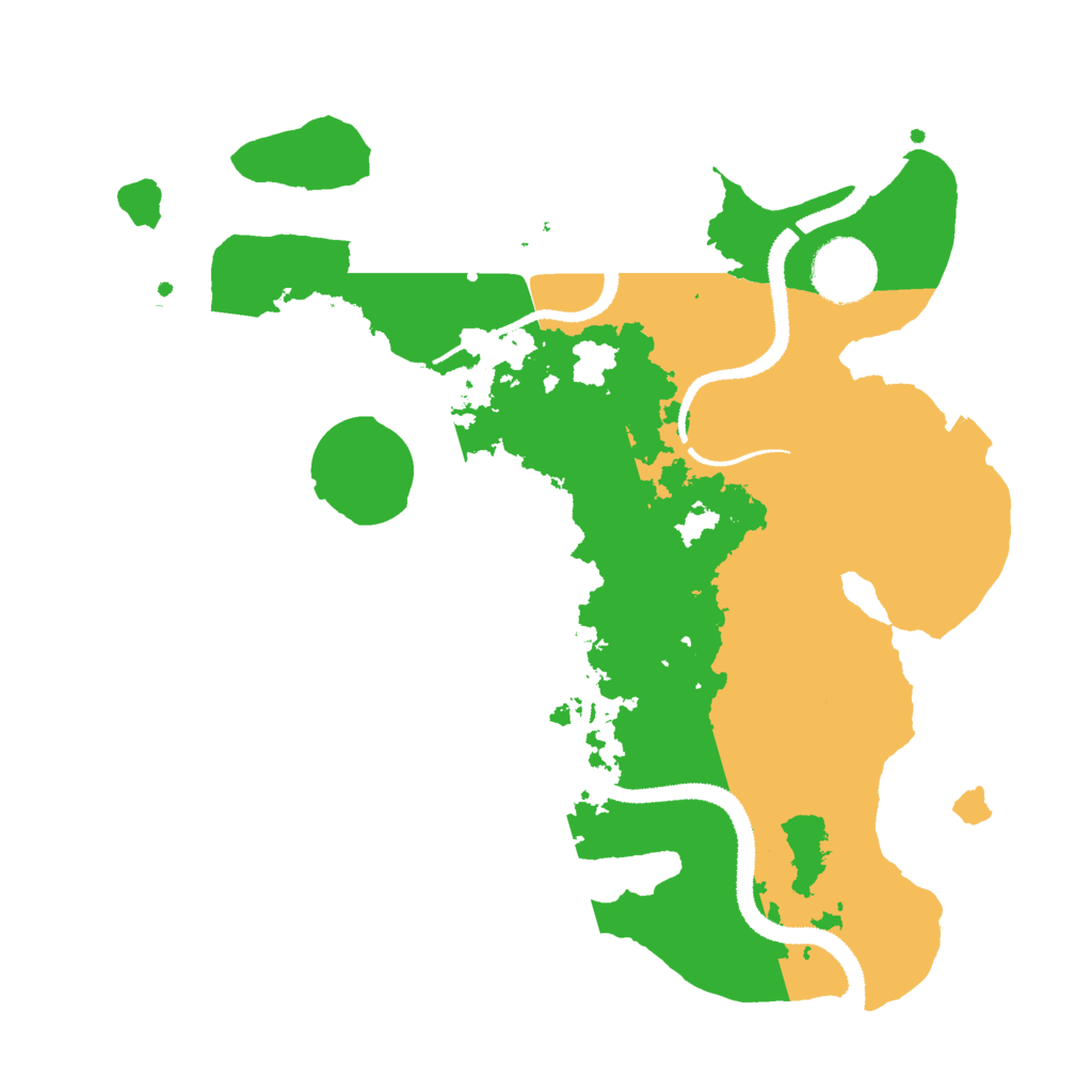 Biome Rust Map: Procedural Map, Size: 3000, Seed: 28268