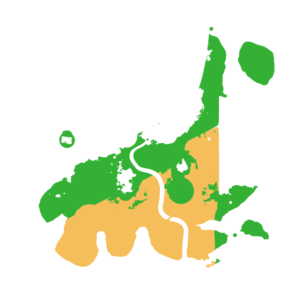Biome Rust Map: Procedural Map, Size: 3000, Seed: 3260