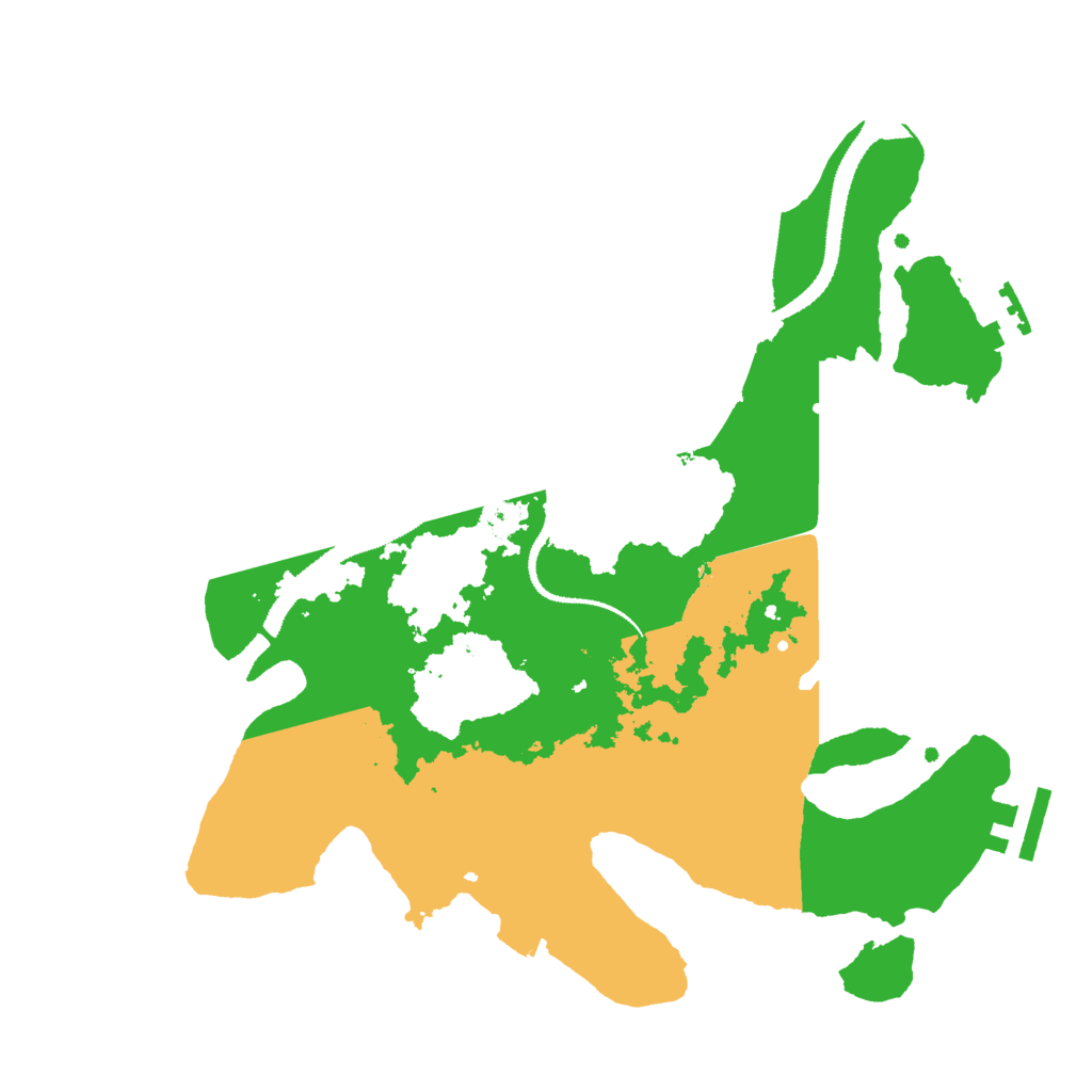 Biome Rust Map: Procedural Map, Size: 3000, Seed: 15122