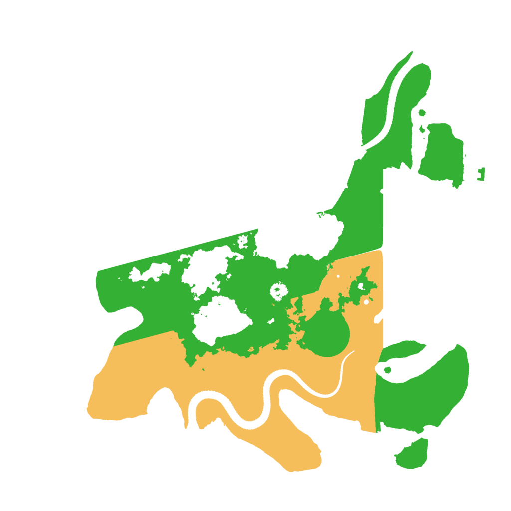 Biome Rust Map: Procedural Map, Size: 3000, Seed: 15122