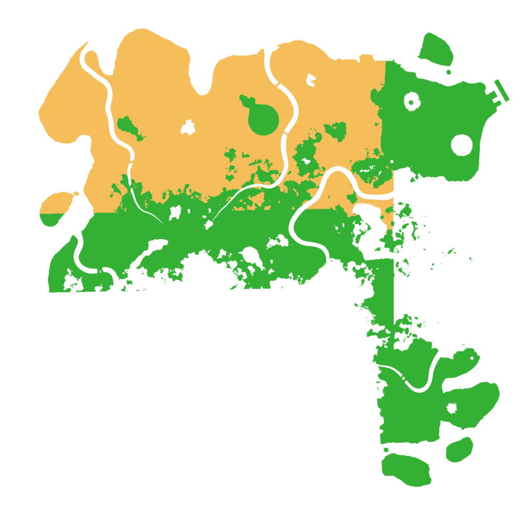 Biome Rust Map: Procedural Map, Size: 4500, Seed: 118345763