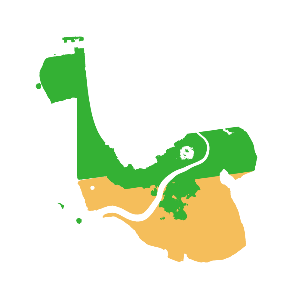 Biome Rust Map: Procedural Map, Size: 2222, Seed: 1488