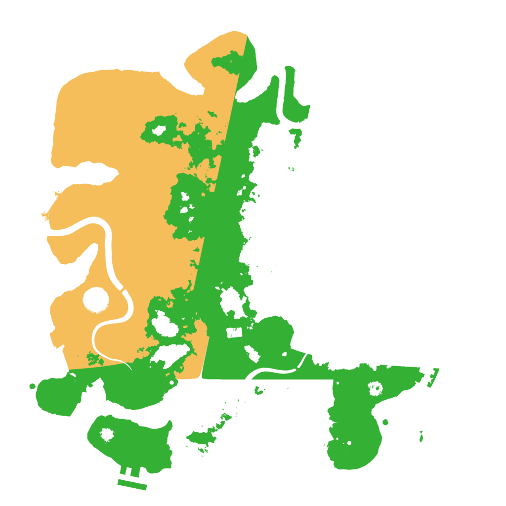 Biome Rust Map: Procedural Map, Size: 3500, Seed: 167482