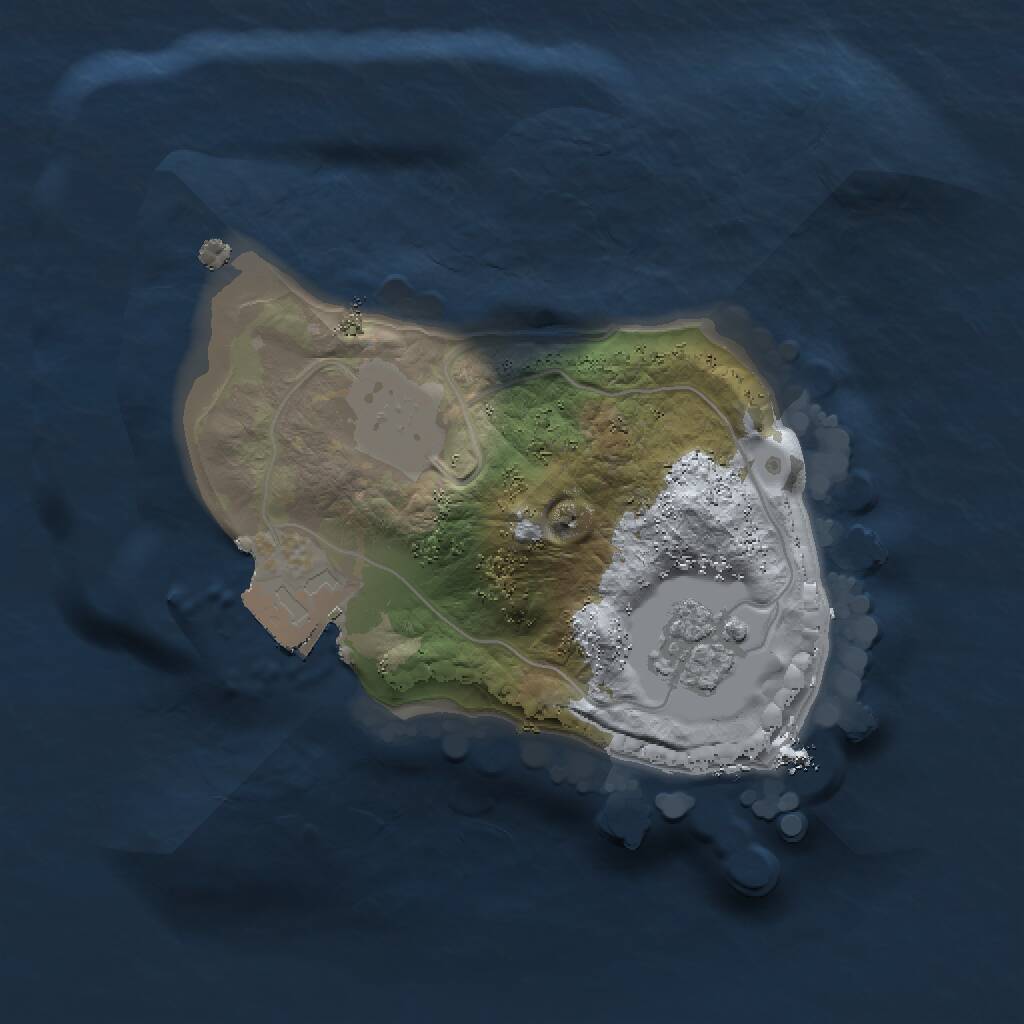 Rust Map: Procedural Map, Size: 1350, Seed: 665605307, 2 Monuments