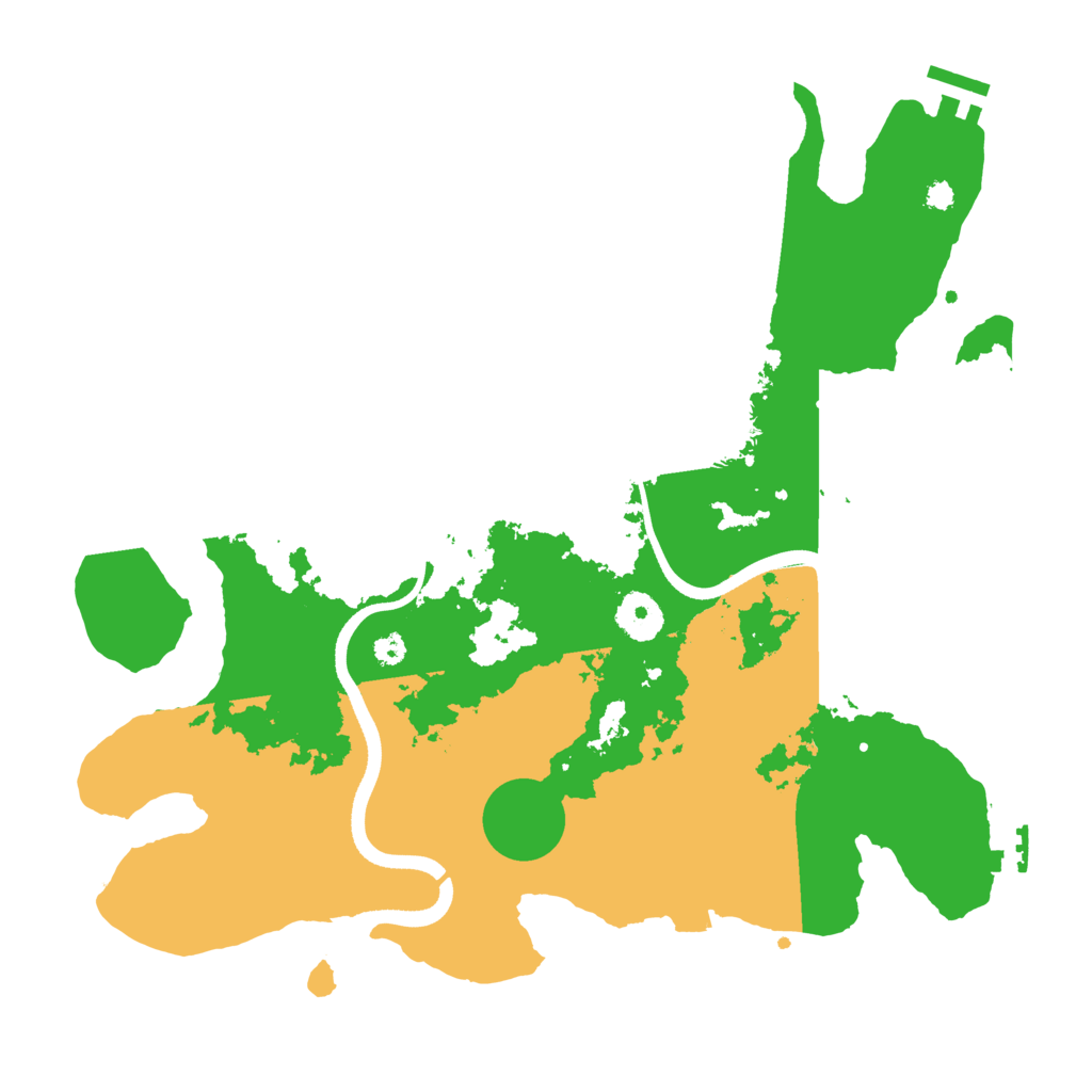 Biome Rust Map: Procedural Map, Size: 3500, Seed: 86536538