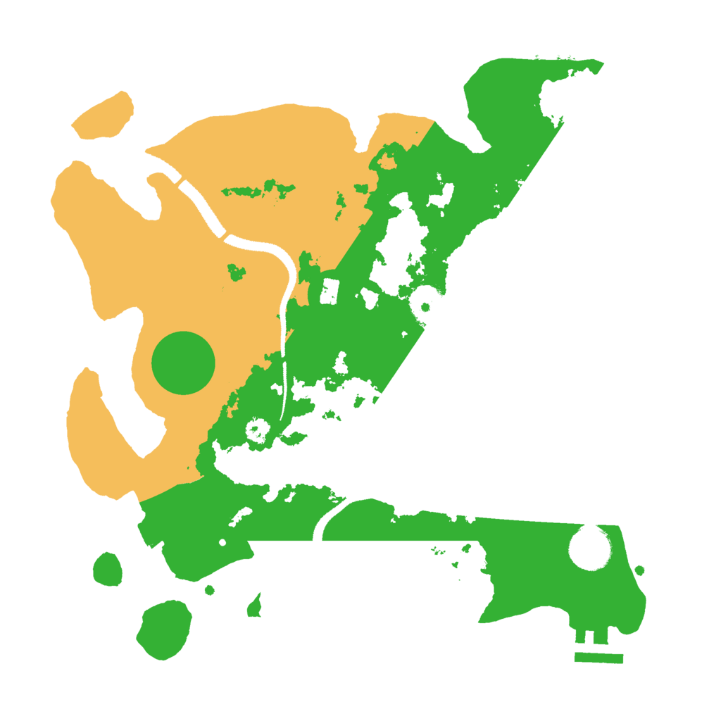 Biome Rust Map: Procedural Map, Size: 3000, Seed: 28279