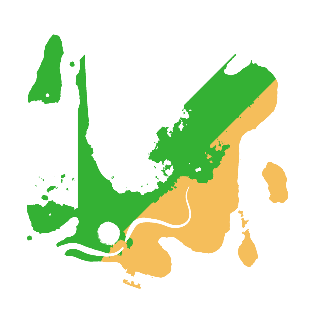 Biome Rust Map: Procedural Map, Size: 2500, Seed: 1937721499
