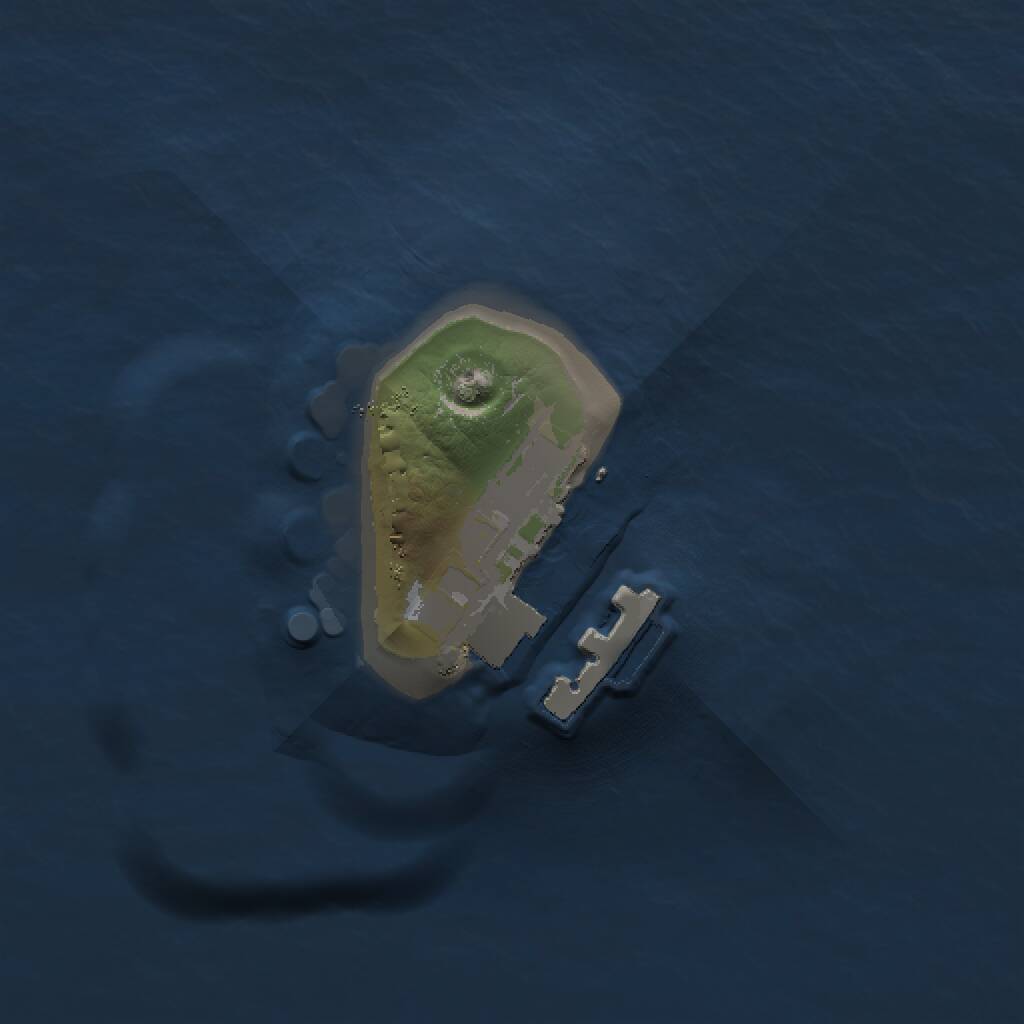 Rust Map: Procedural Map, Size: 1000, Seed: 744800198, 2 Monuments