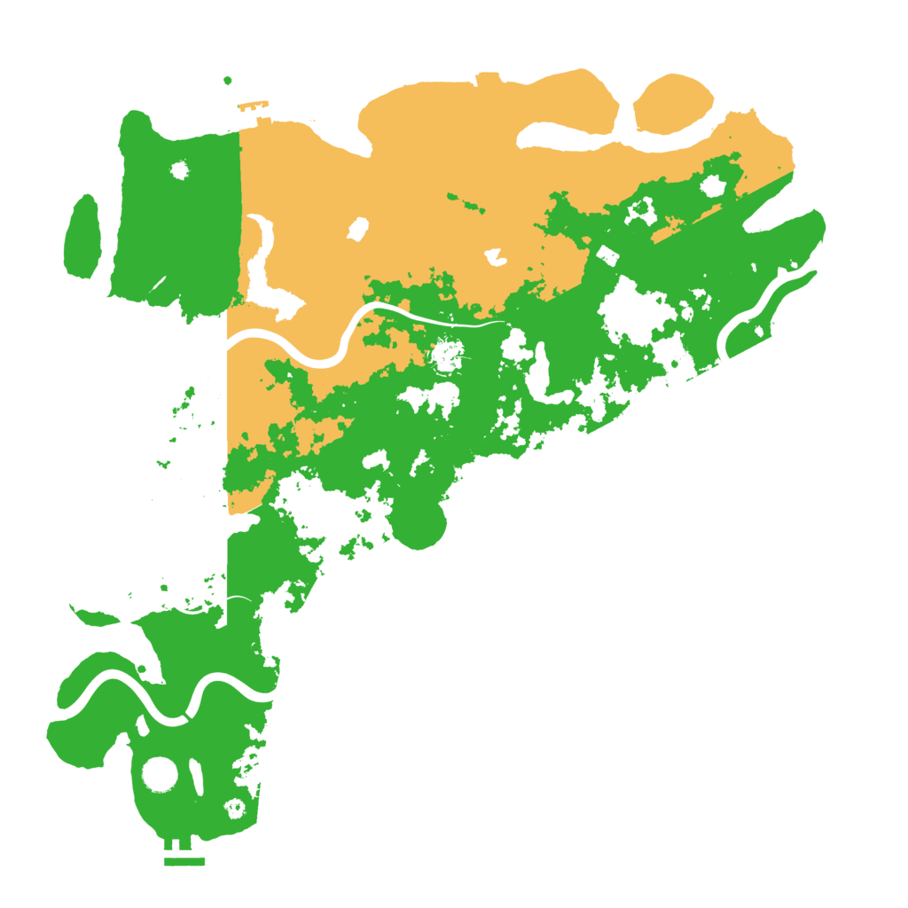 Biome Rust Map: Procedural Map, Size: 4500, Seed: 72344
