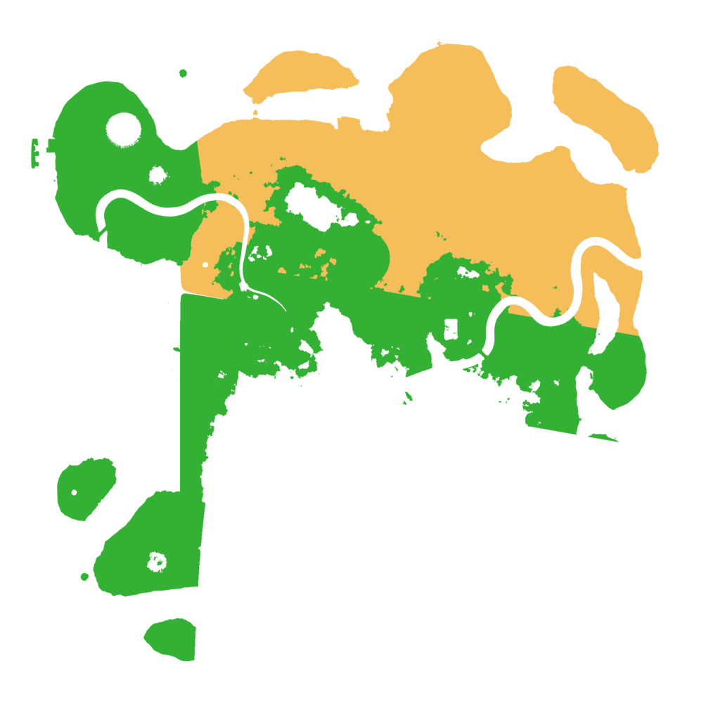 Biome Rust Map: Procedural Map, Size: 3700, Seed: 1351761570