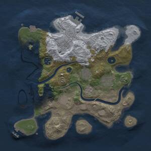 Thumbnail Rust Map: Procedural Map, Size: 3000, Seed: 257863157, 12 Monuments