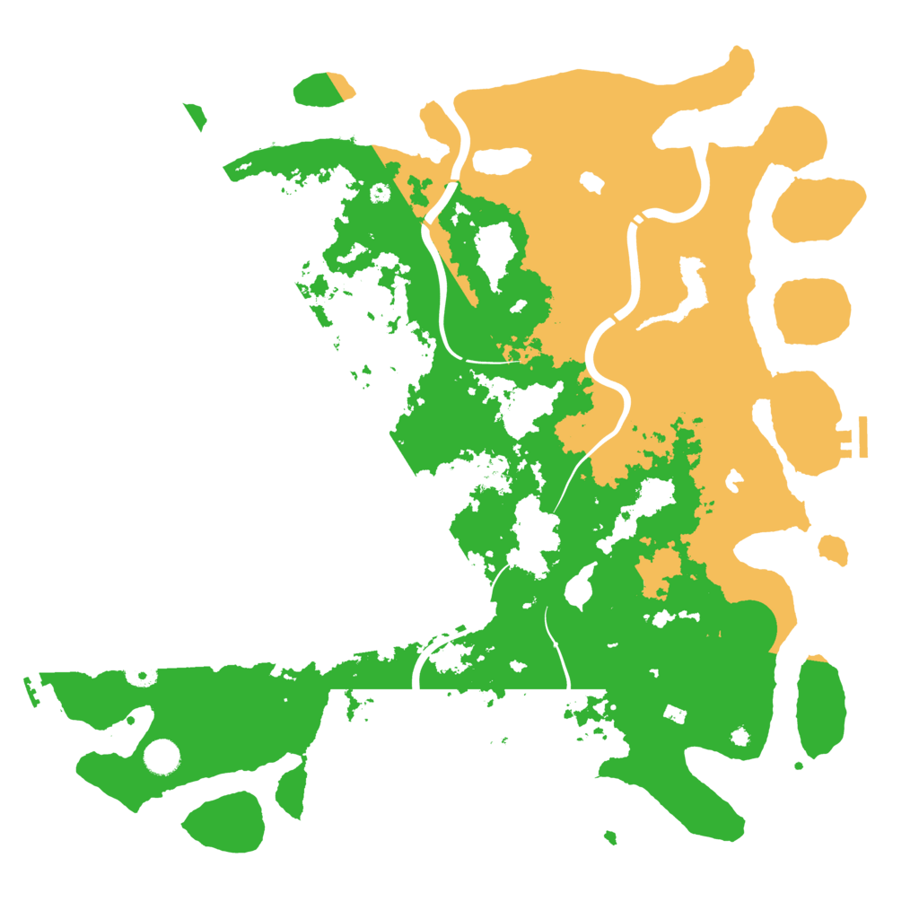 Biome Rust Map: Procedural Map, Size: 4500, Seed: 78494227