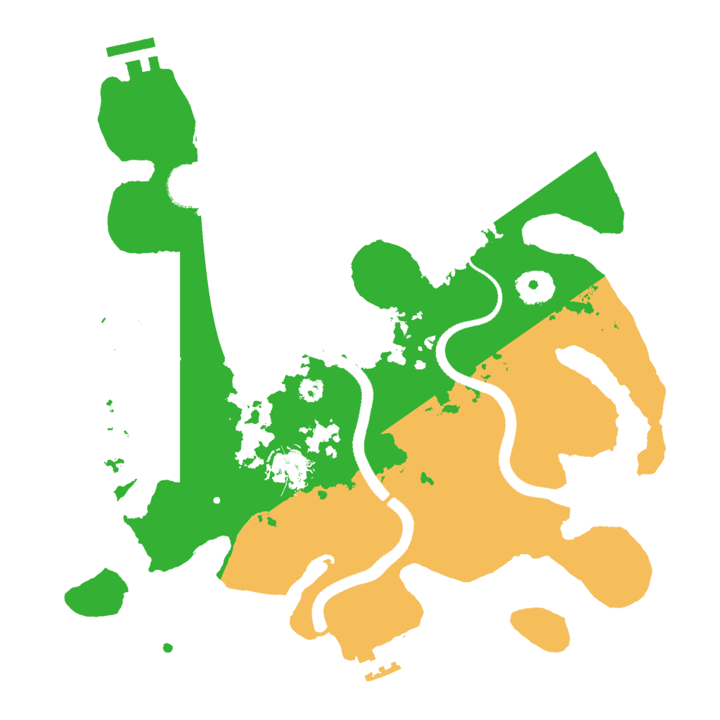 Biome Rust Map: Procedural Map, Size: 3000, Seed: 27368815