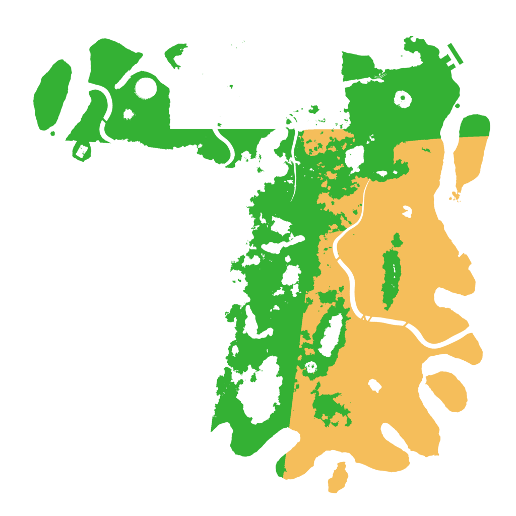 Biome Rust Map: Procedural Map, Size: 4500, Seed: 551128680
