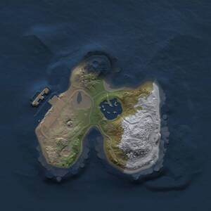 Thumbnail Rust Map: Procedural Map, Size: 1500, Seed: 144652843, 3 Monuments