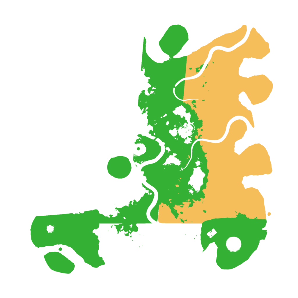 Biome Rust Map: Procedural Map, Size: 3500, Seed: 44514