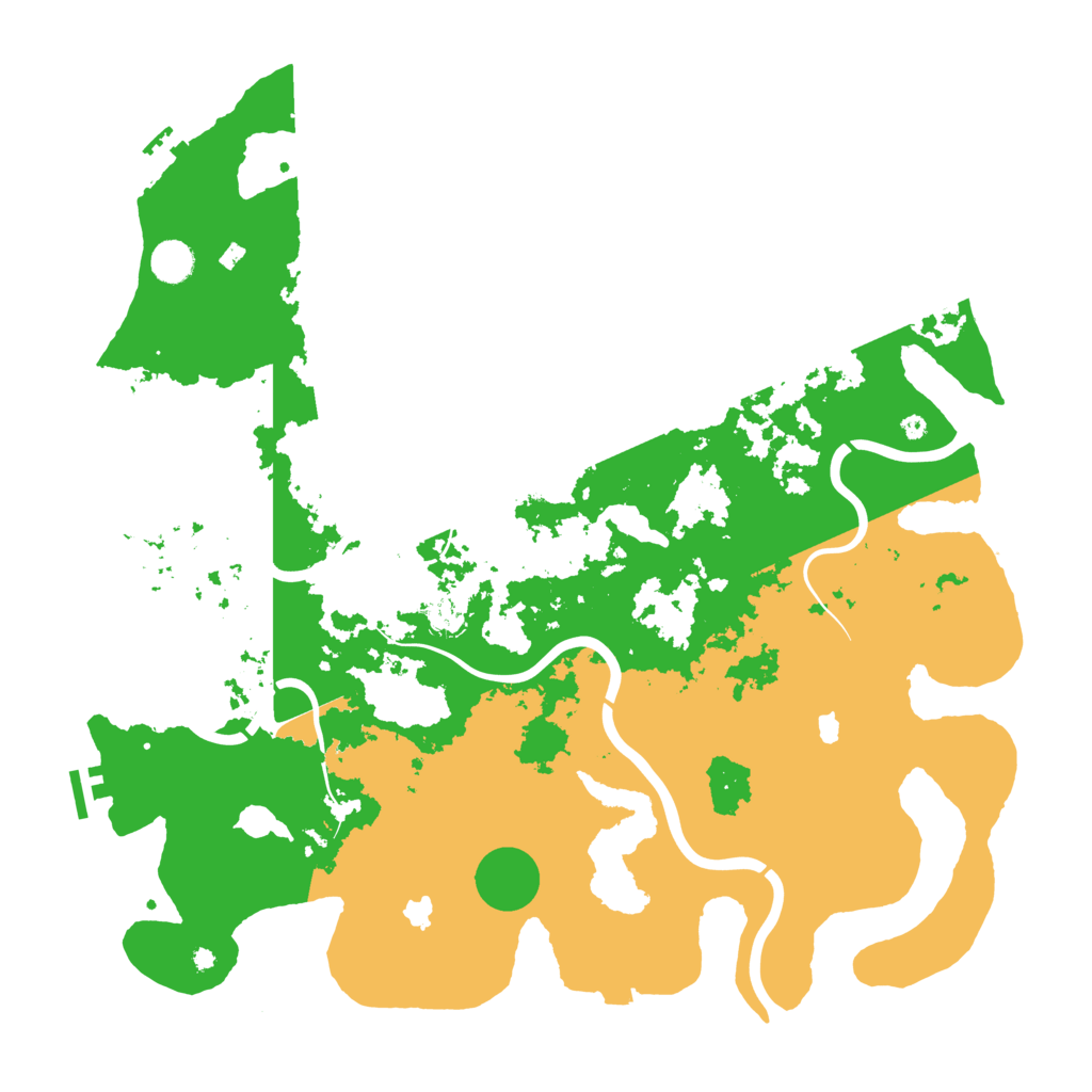 Biome Rust Map: Procedural Map, Size: 4500, Seed: 10325921