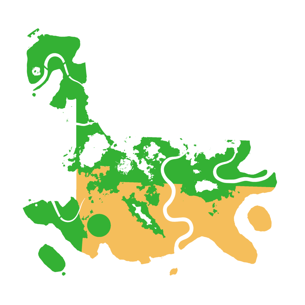 Biome Rust Map: Procedural Map, Size: 3500, Seed: 1985827888