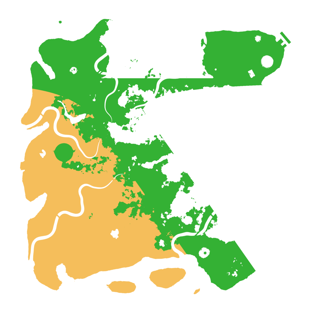 Biome Rust Map: Procedural Map, Size: 4500, Seed: 224230246