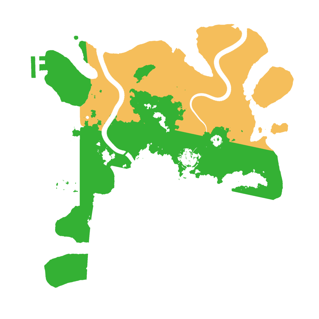 Biome Rust Map: Procedural Map, Size: 3000, Seed: 1943760055