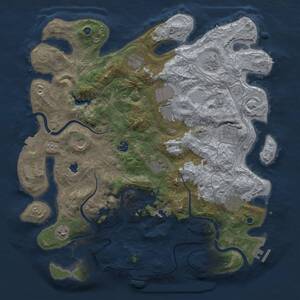 Thumbnail Rust Map: Procedural Map, Size: 4250, Seed: 124552, 16 Monuments