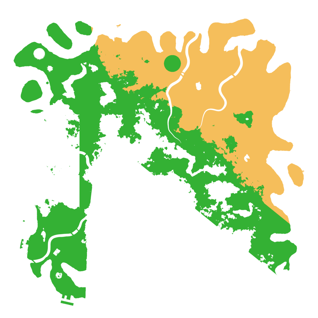 Biome Rust Map: Procedural Map, Size: 5000, Seed: 429612