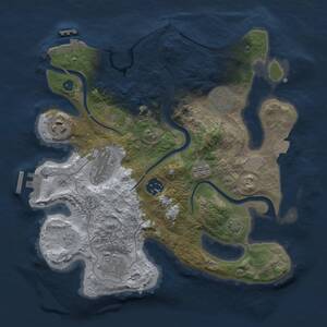 Thumbnail Rust Map: Procedural Map, Size: 3000, Seed: 69271, 12 Monuments
