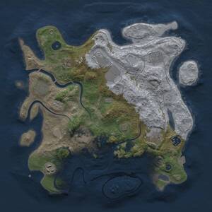 Thumbnail Rust Map: Procedural Map, Size: 3500, Seed: 206360, 13 Monuments