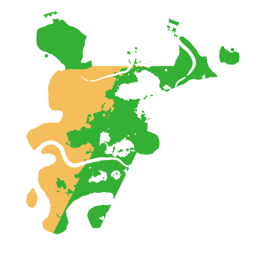 Biome Rust Map: Procedural Map, Size: 3000, Seed: 4386725