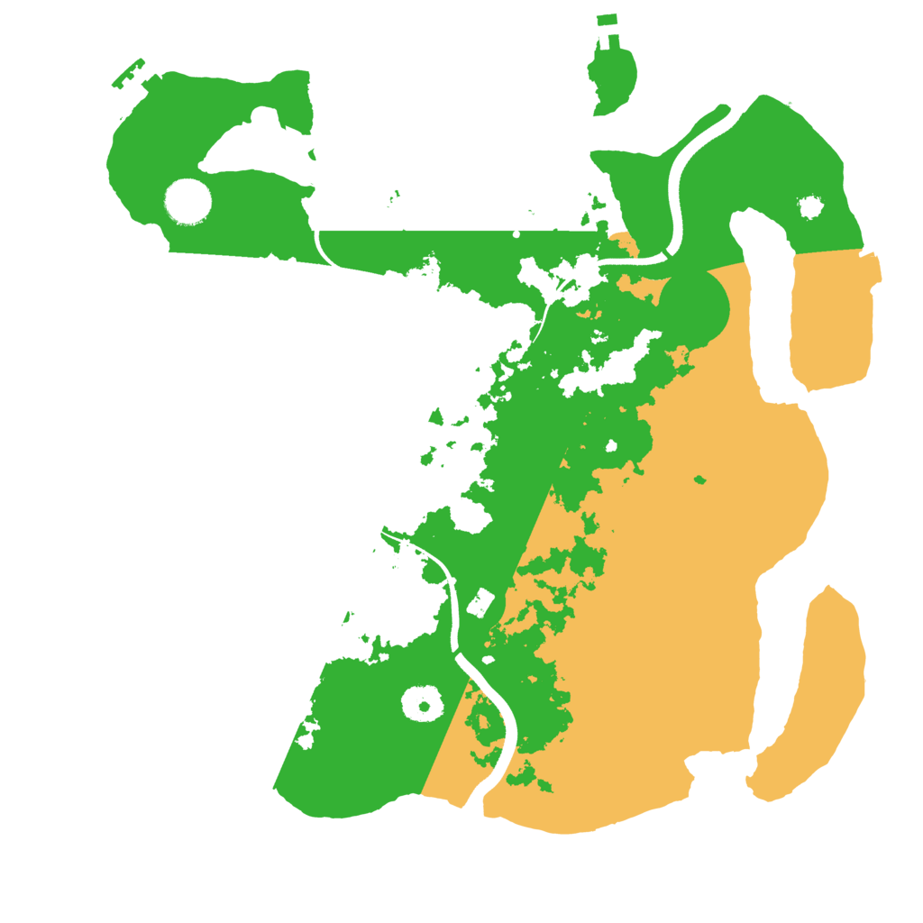Biome Rust Map: Procedural Map, Size: 3500, Seed: 2162007