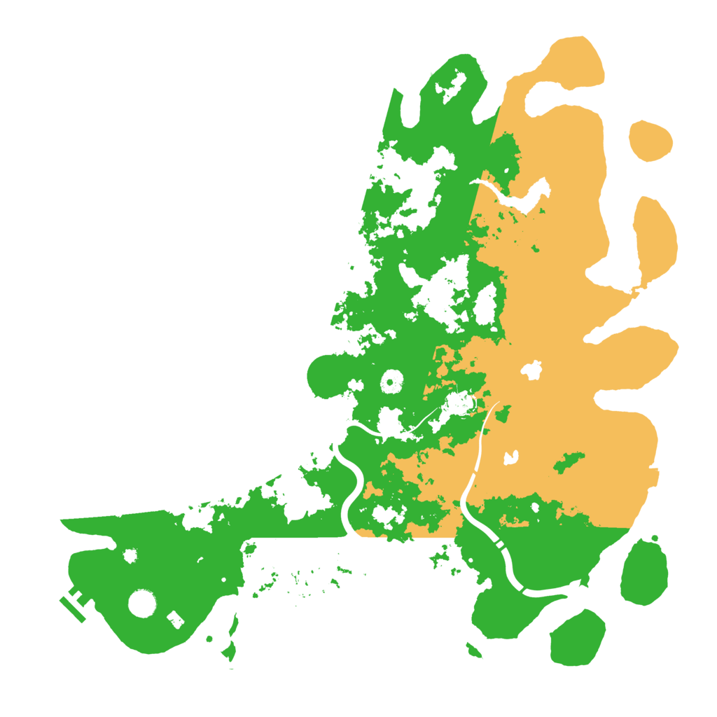 Biome Rust Map: Procedural Map, Size: 4500, Seed: 1212739357