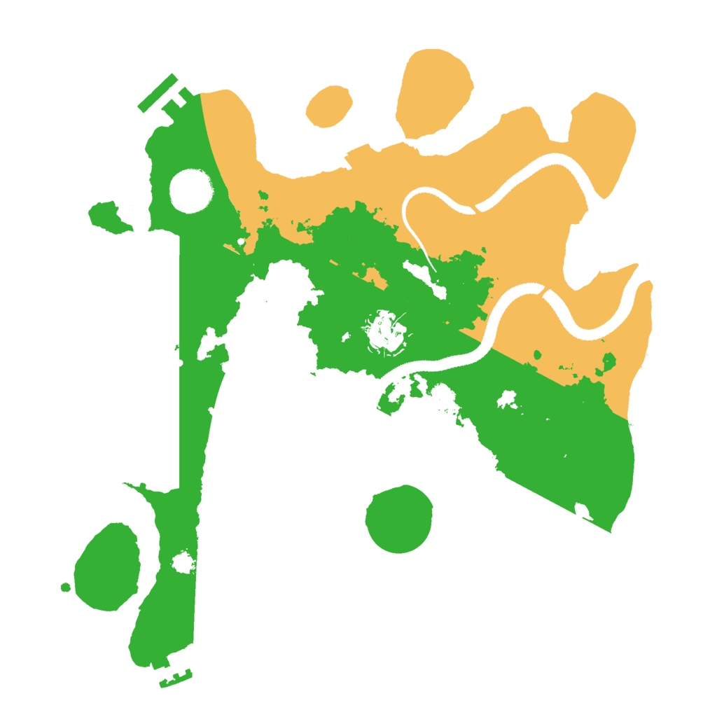 Biome Rust Map: Procedural Map, Size: 3000, Seed: 98851