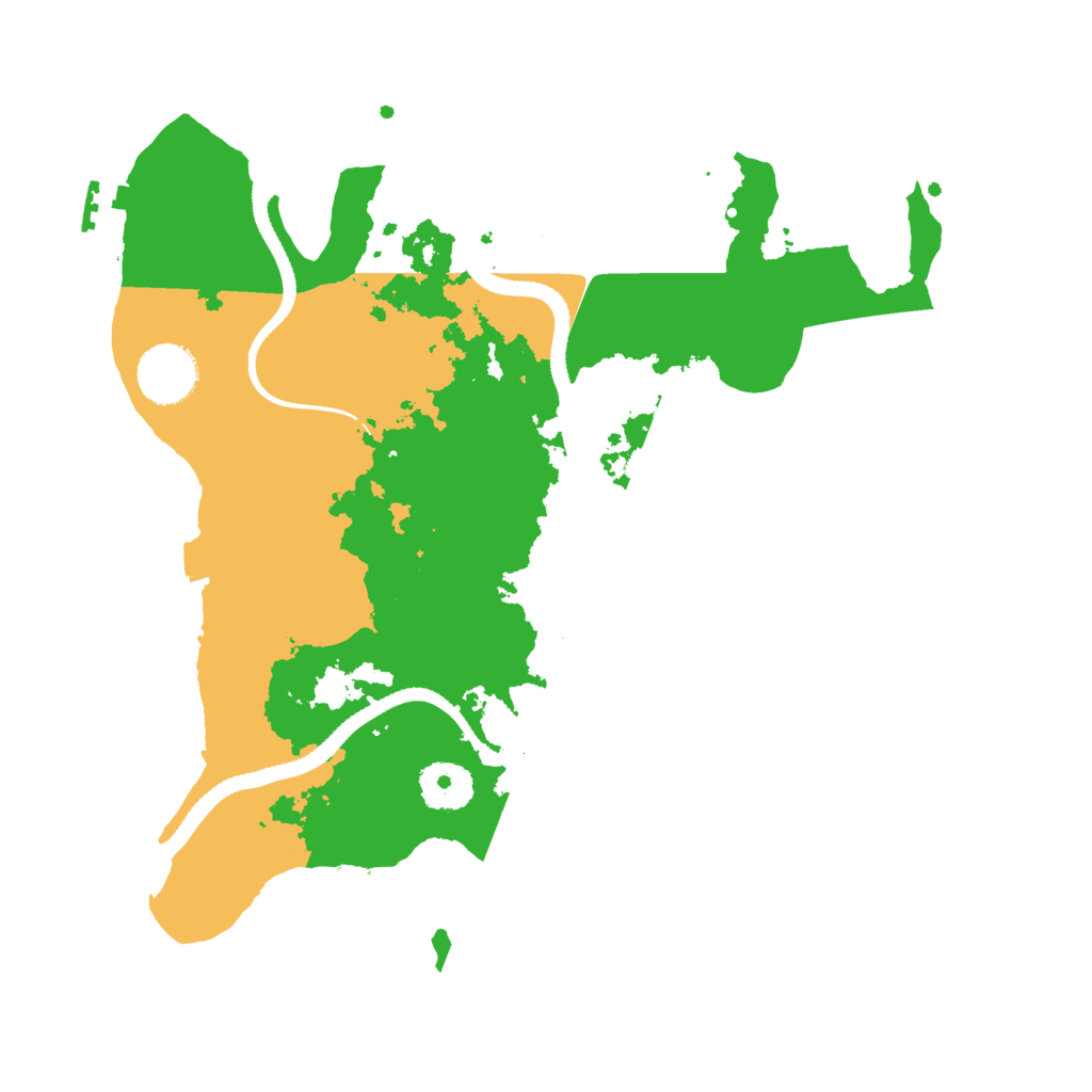 Biome Rust Map: Procedural Map, Size: 3200, Seed: 1644881648