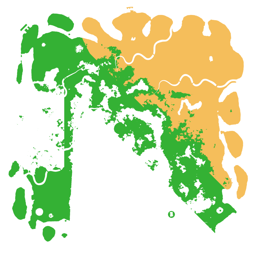 Biome Rust Map: Procedural Map, Size: 6000, Seed: 541420581