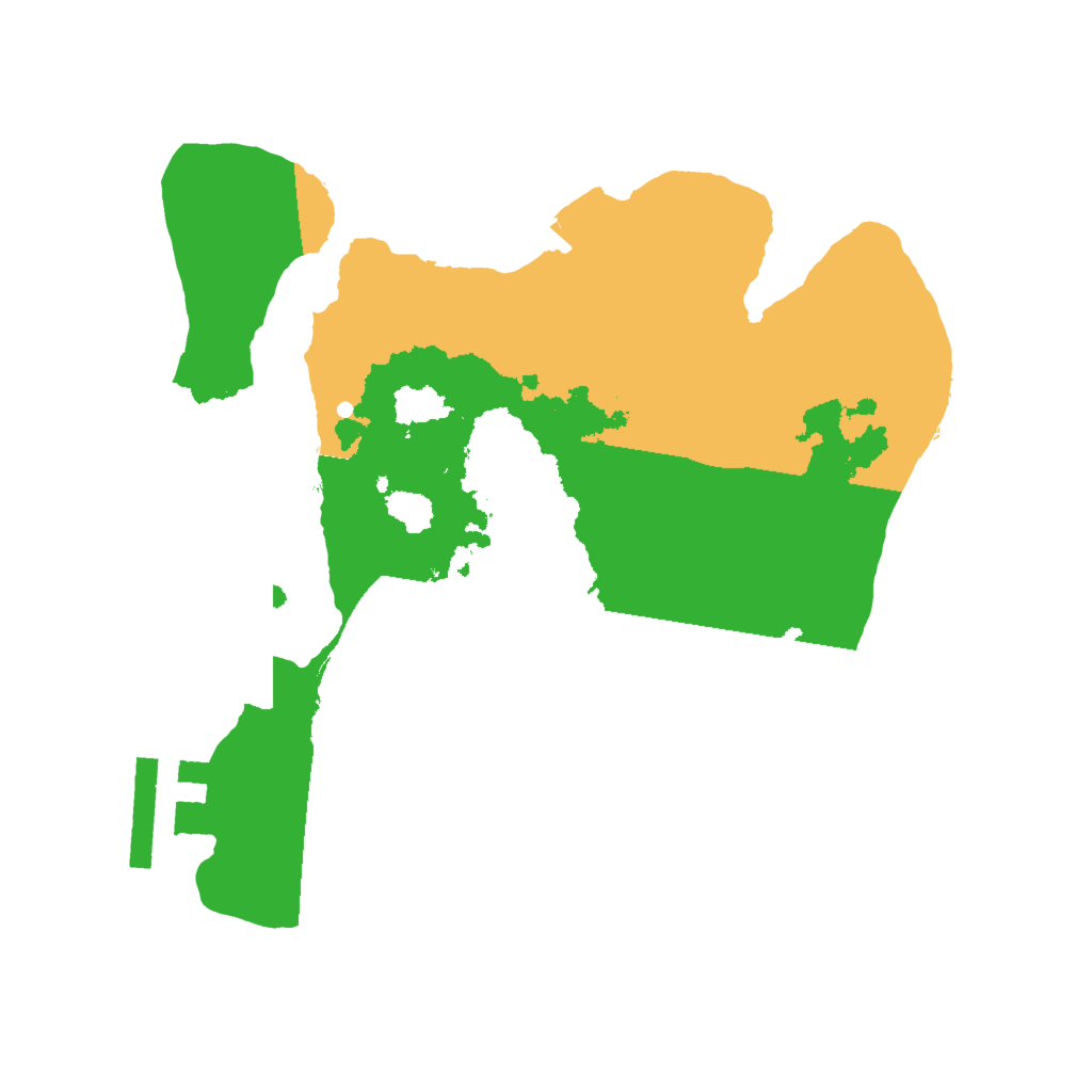 Biome Rust Map: Procedural Map, Size: 2000, Seed: 1097406955