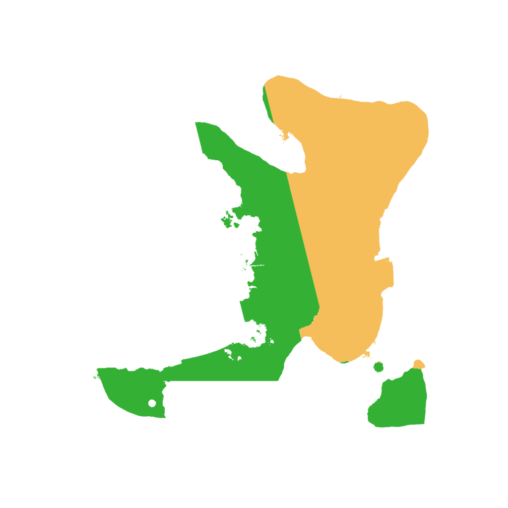 Biome Rust Map: Procedural Map, Size: 2000, Seed: 42892