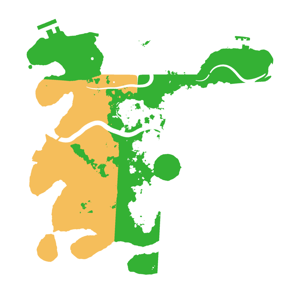 Biome Rust Map: Procedural Map, Size: 3000, Seed: 15255