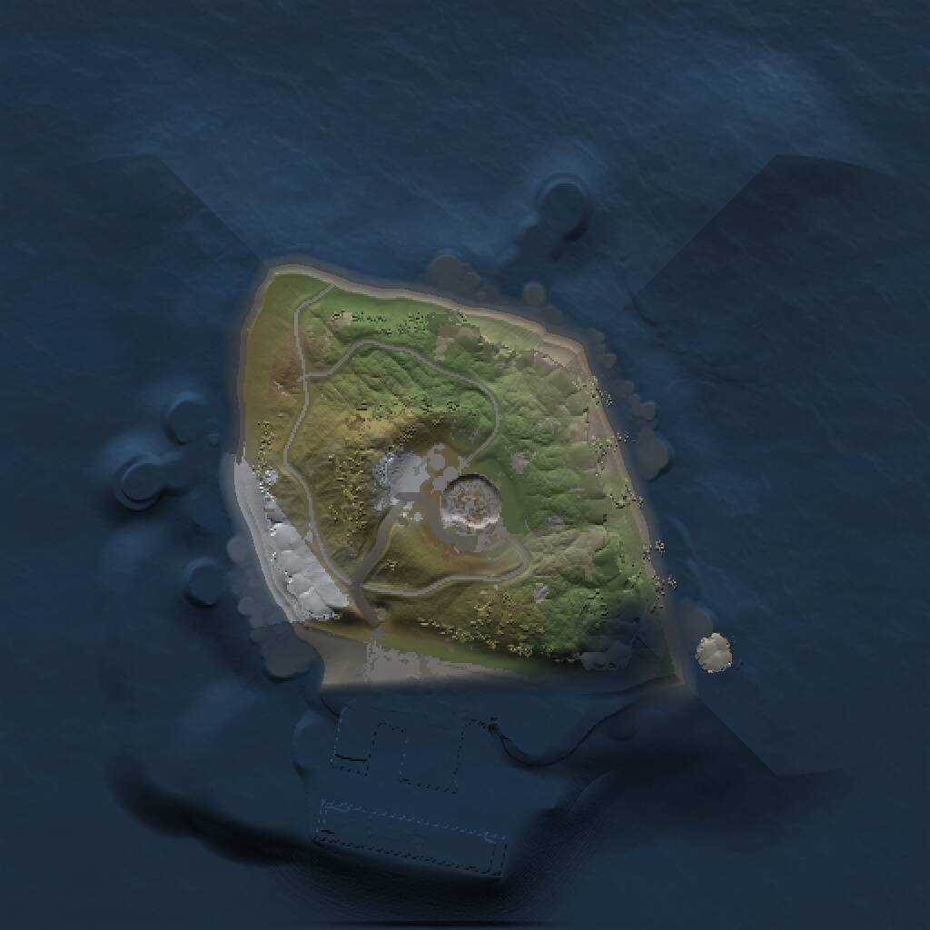 Rust Map: Procedural Map, Size: 1000, Seed: 933568718, 3 Monuments