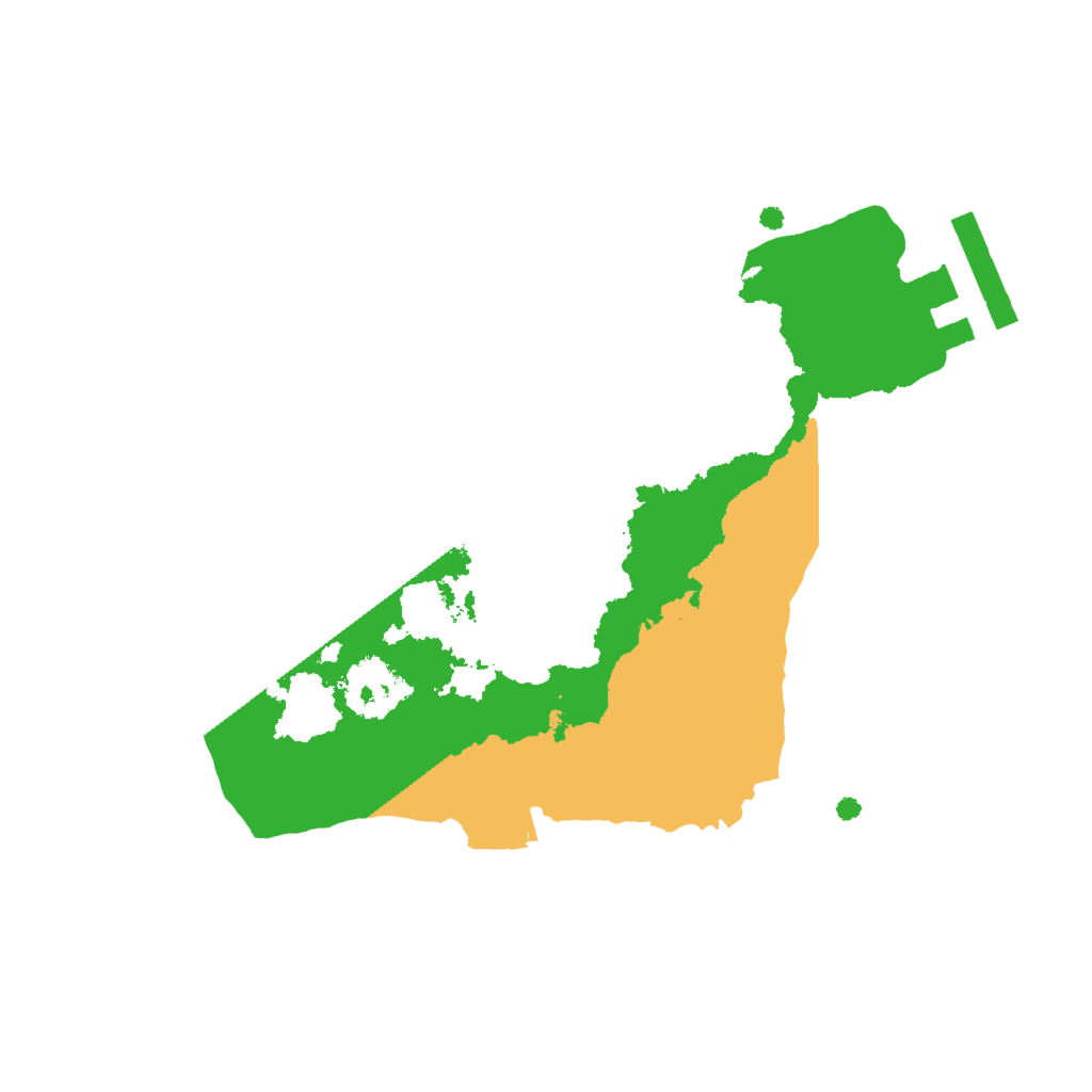 Biome Rust Map: Procedural Map, Size: 1850, Seed: 508365464