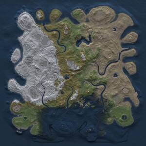 Thumbnail Rust Map: Procedural Map, Size: 4500, Seed: 299543516, 16 Monuments