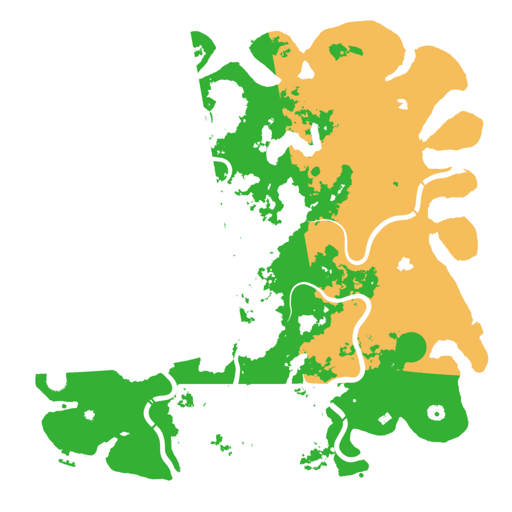 Biome Rust Map: Procedural Map, Size: 4500, Seed: 299543516