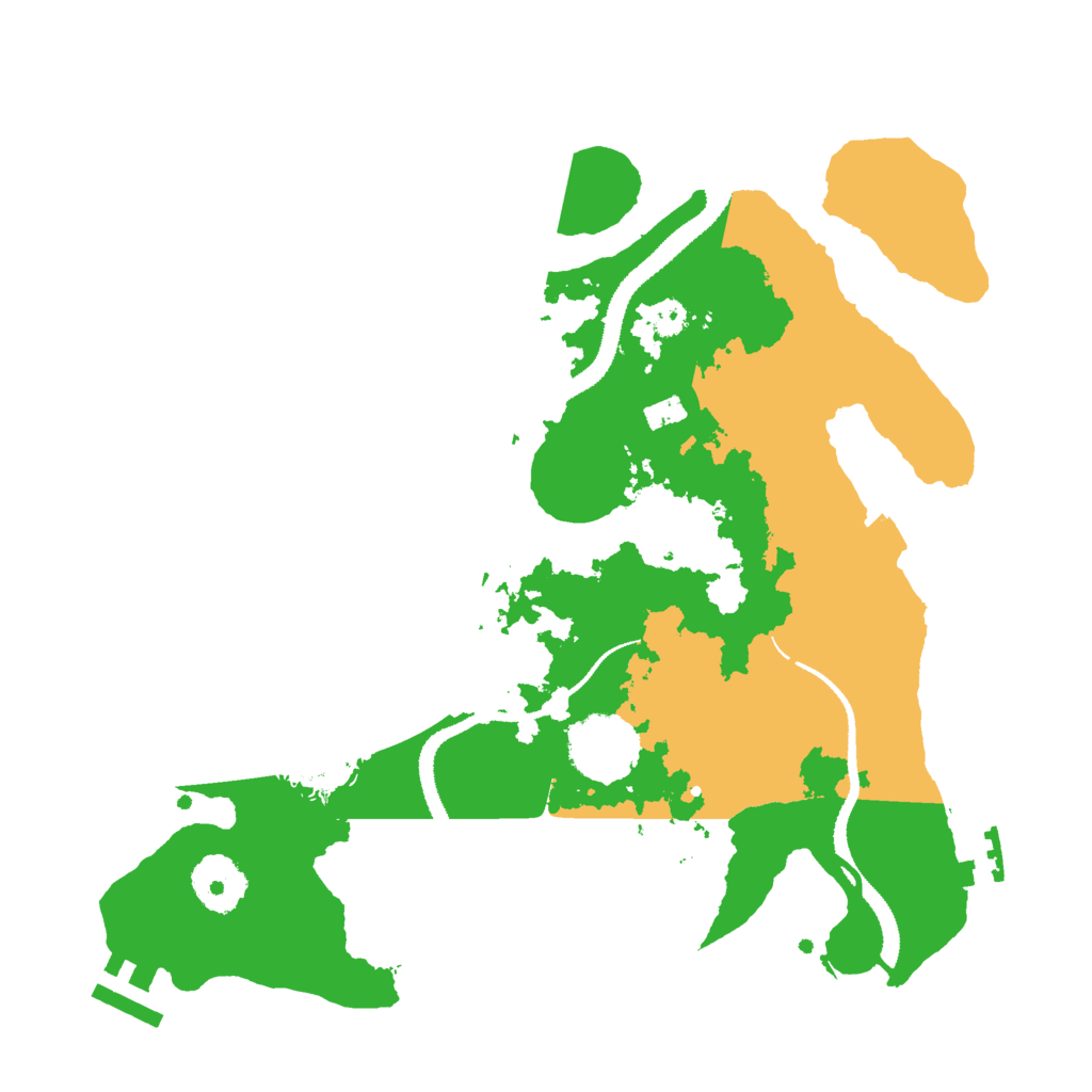 Biome Rust Map: Procedural Map, Size: 3000, Seed: 22719