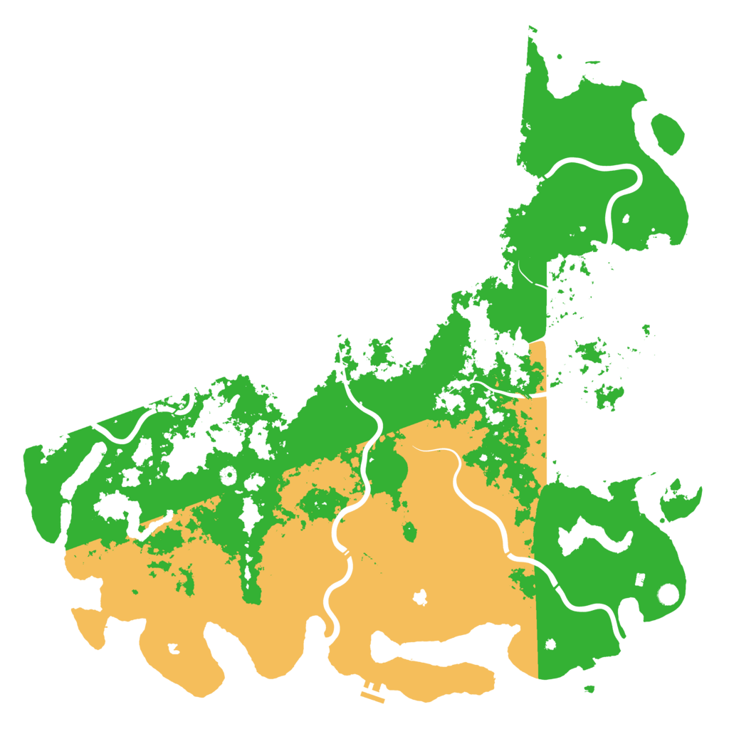 Biome Rust Map: Procedural Map, Size: 6000, Seed: 1580856493
