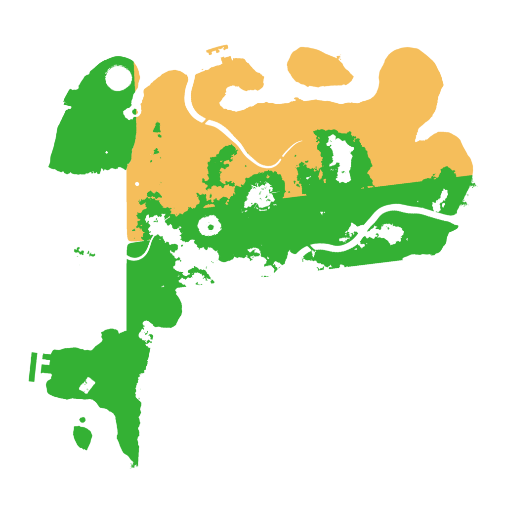 Biome Rust Map: Procedural Map, Size: 3500, Seed: 68593465